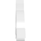 Ekena Millwork Ericson Architectural Grade PVC Gable Bracket, 60"W x 27 1/2"H x 6"D x 6"F, 11/12 Pitch GBP060X28X0606ERI00 - alternate 3